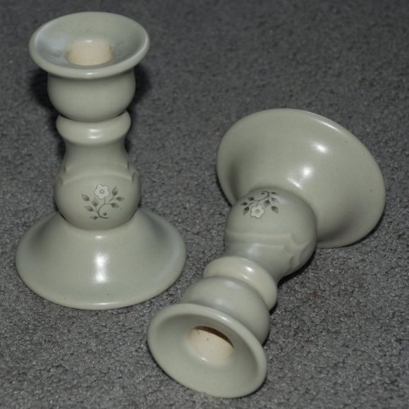 Pfaltzgraff Heirloom 5” Candlestick Holders - Set of Two - Picture 4 of 12